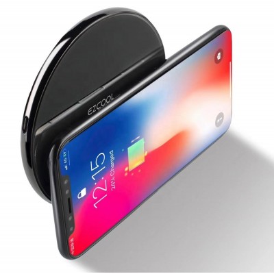 10W Fast wireless charger Fabric / Glass with aluminum alloy qi certified